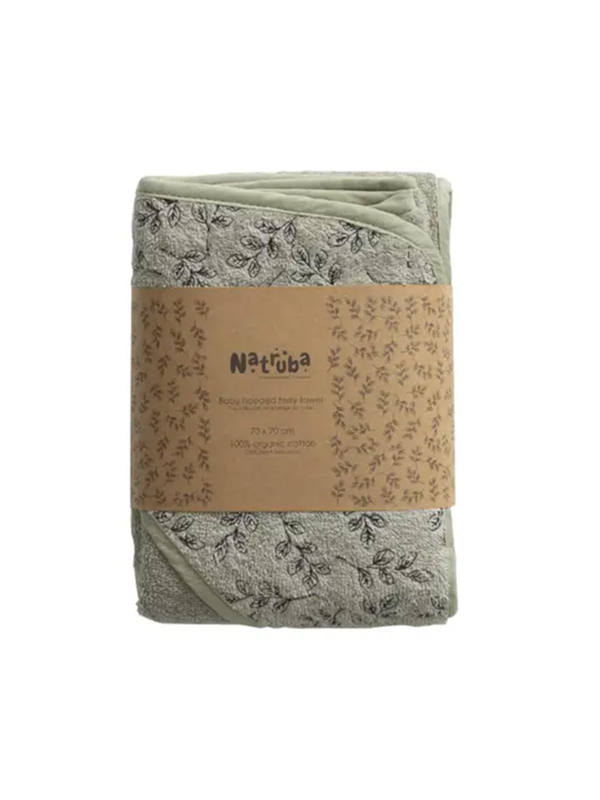 Organic Cotton Floral Hooded Towel Baby : Nursery : Bath Natruba Organic Floral Hooded Towel for Baby | Colored Organics®