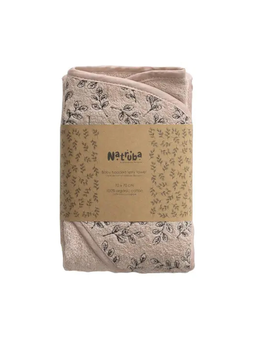 Organic Cotton Floral Hooded Towel