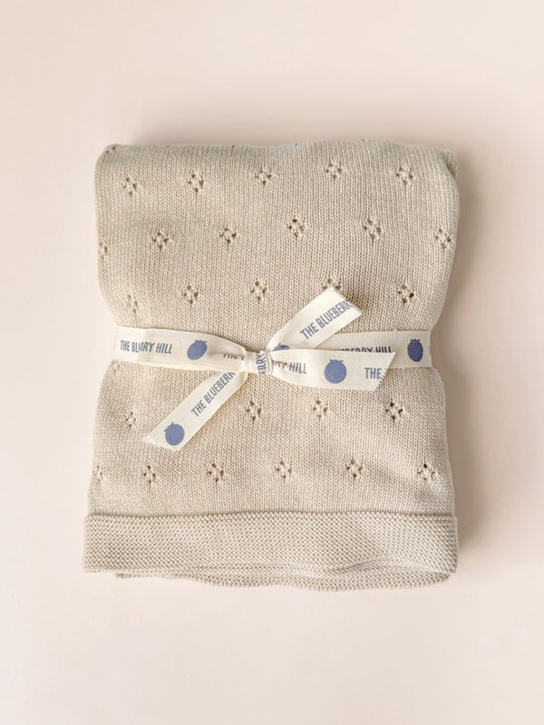 Organic Cotton Heirloom Pique Blanket Baby : Nursery : Bedding : Blankets Blueberry Hill 