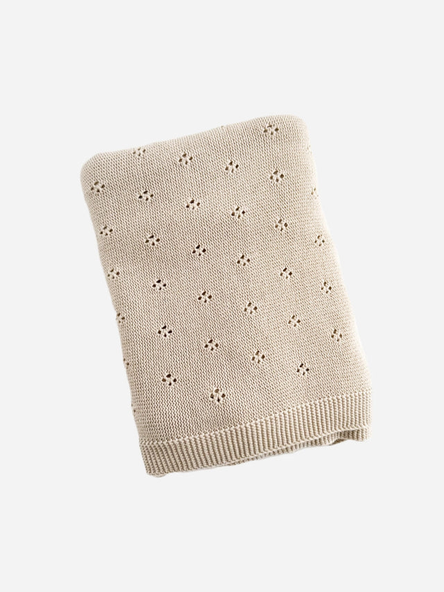 Organic Cotton Heirloom Pique Blanket Baby :Nursery :Bedding :Blankets Blueberry Hill 