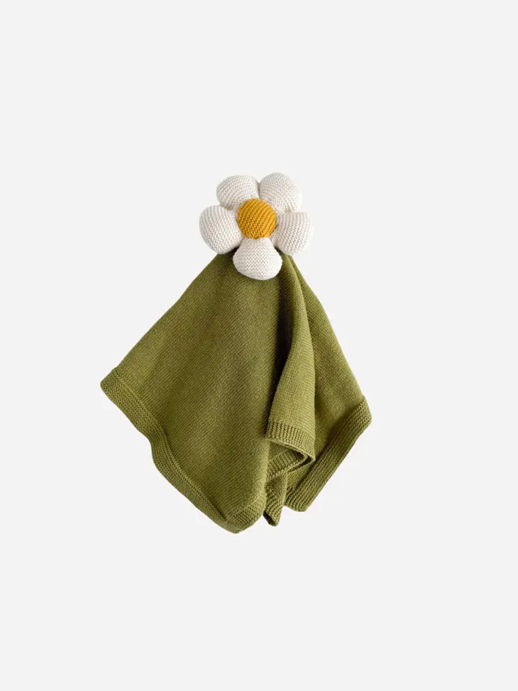 Organic Cotton Lovey Flower Baby : Toys : Plush + Crinkle The Blueberry Hill Organic Cotton Flower Cuddly Lovey | Colored Organics®