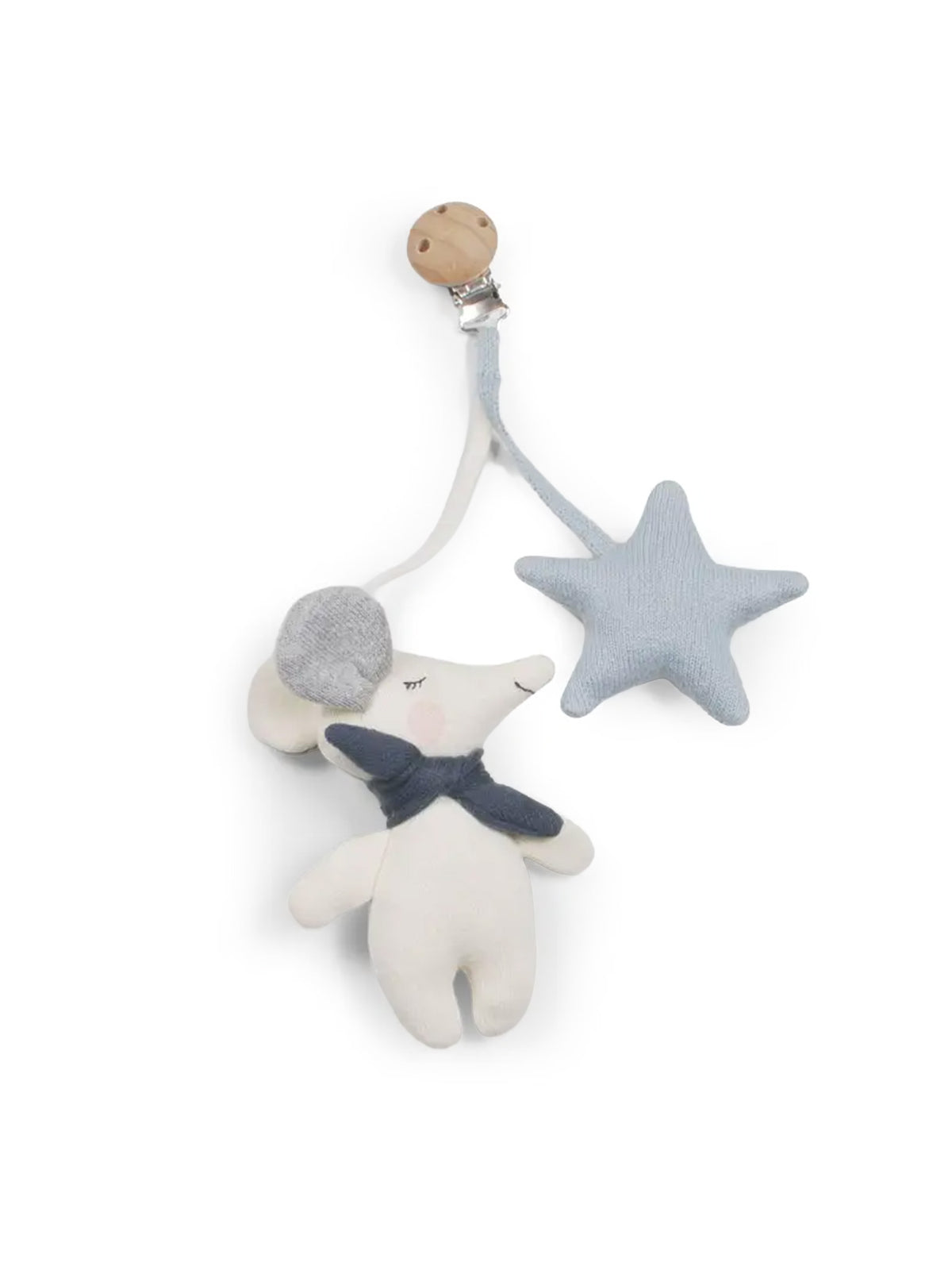 Organic Cotton Mouse Stroller Toy