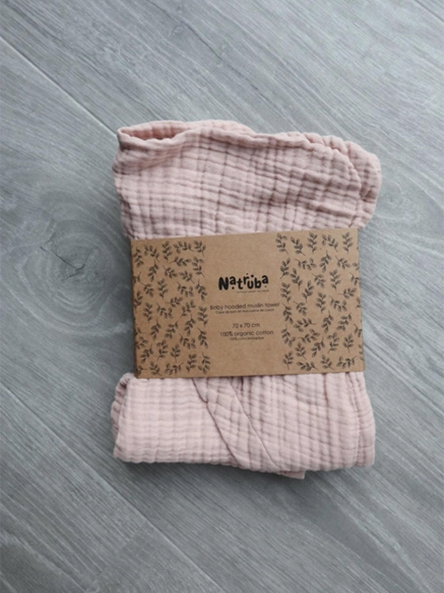 Muslin Hooded Towel Baby : Nursery : Bath Natruba 