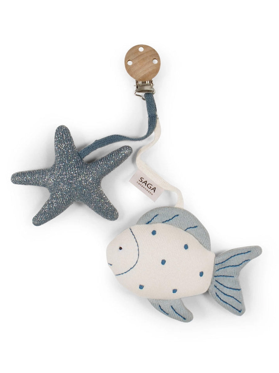 Organic Cotton Ocean Stroller Toy Baby : Toys : Plush + Crinkle Saga Copenhagen 