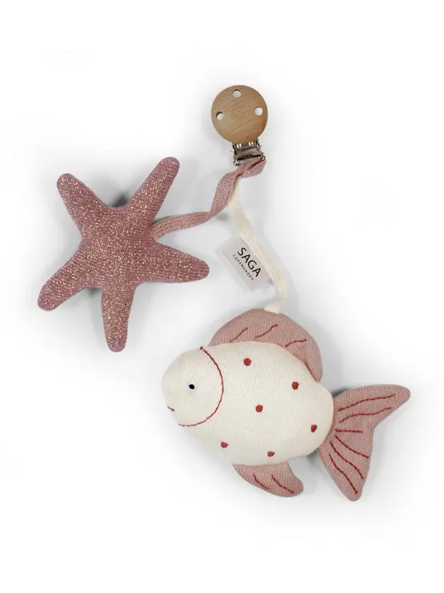 Organic Cotton Ocean Stroller Toy Baby : Toys : Plush + Crinkle Saga Copenhagen 