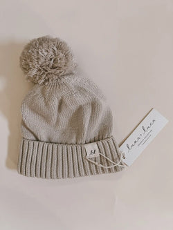 Organic Cotton Pom Beanie Hat