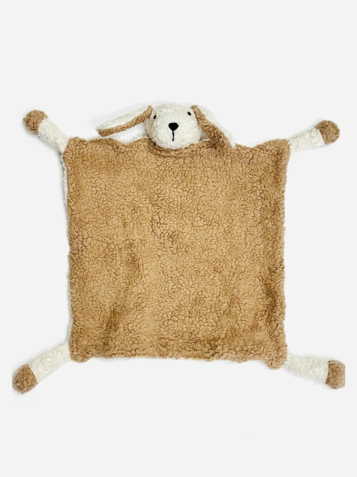 Organic Dog Sherpa Lovey Baby : Toys : Plush + Crinkle Viverano Organics Organic Dog Sherpa Lovey for Baby | Colored Organics®
