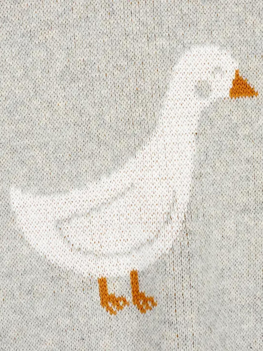 Organic Duck Waddle Knit Baby Blanket