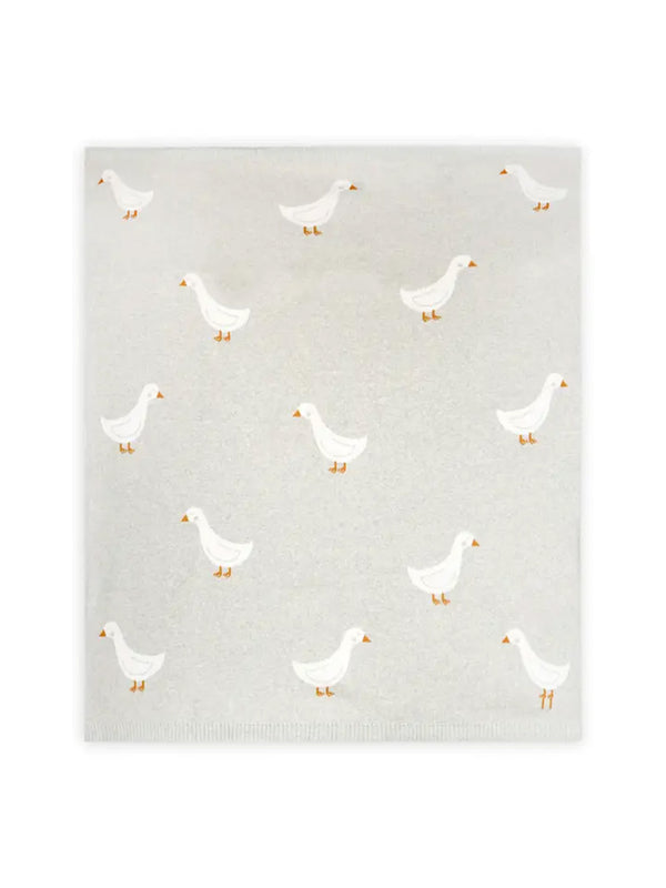 Organic Duck Waddle Knit Baby Blanket