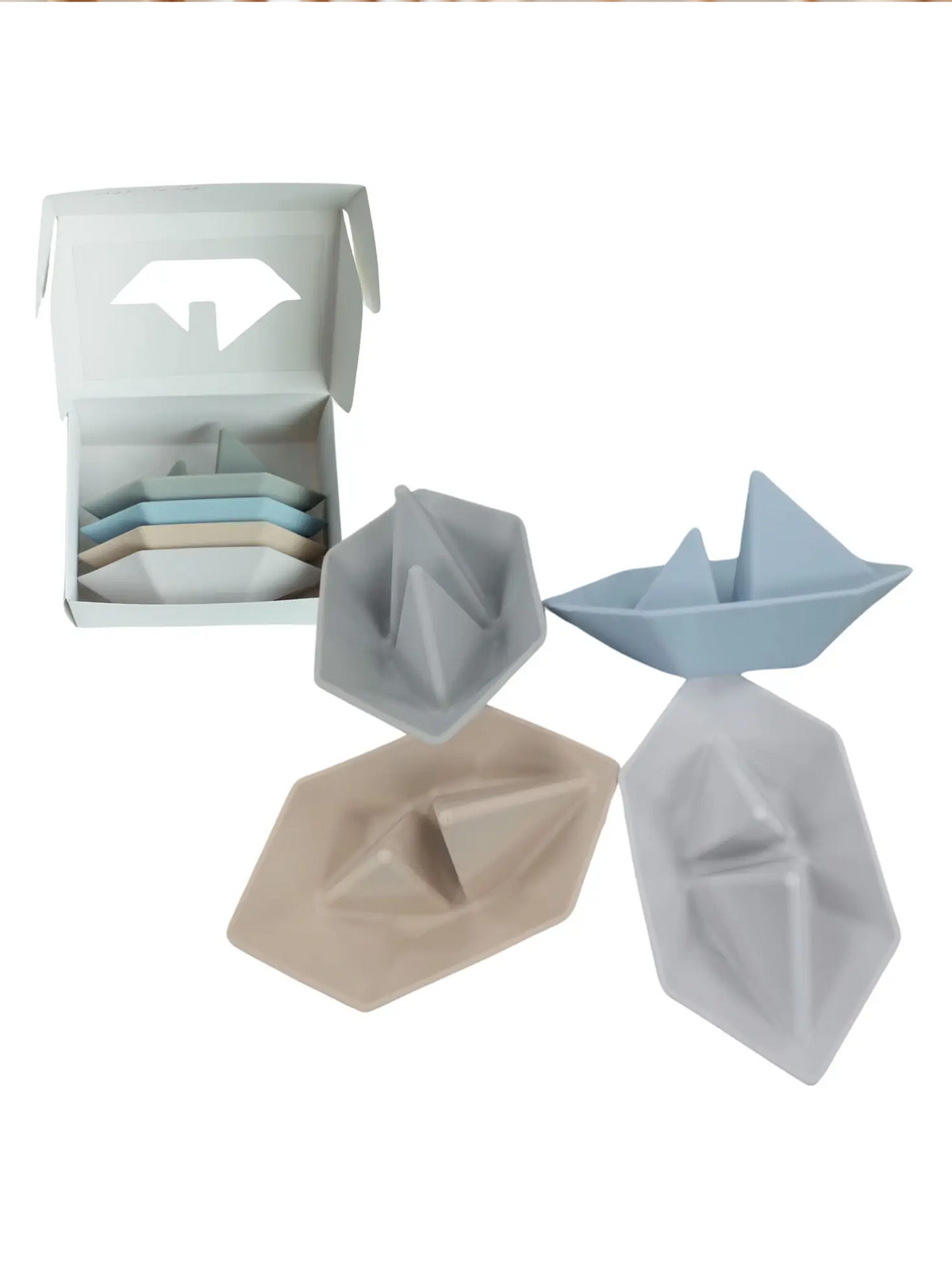 Origami Boat Bath Toy Set Baby : Nursery : Bath Ali + Oli Origami Boat Bath Toy Set for Baby | Colored Organics®