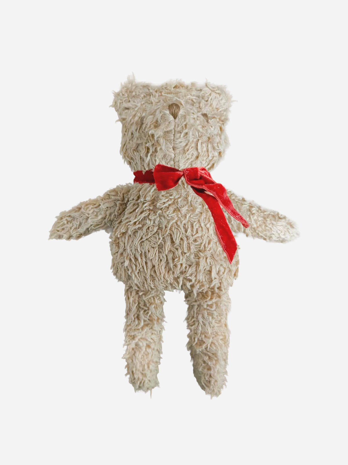 Plush Bear Red Velvet Bow