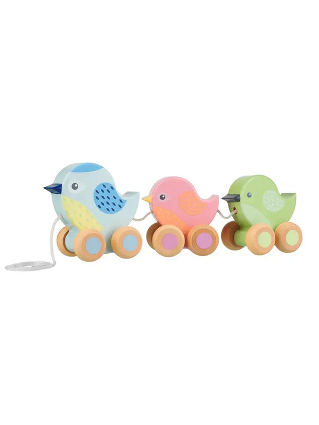 Pull Along Birdies Baby-Kids :Toys :Wooden Orange Tree Toys 
