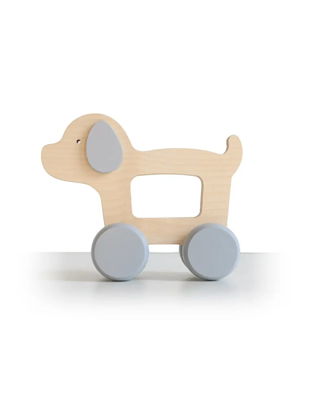 Puppy Wooden Push Toy Baby-Kids : Toys : Wooden Briki Vroom Vroom Puppy Wooden Push Toy