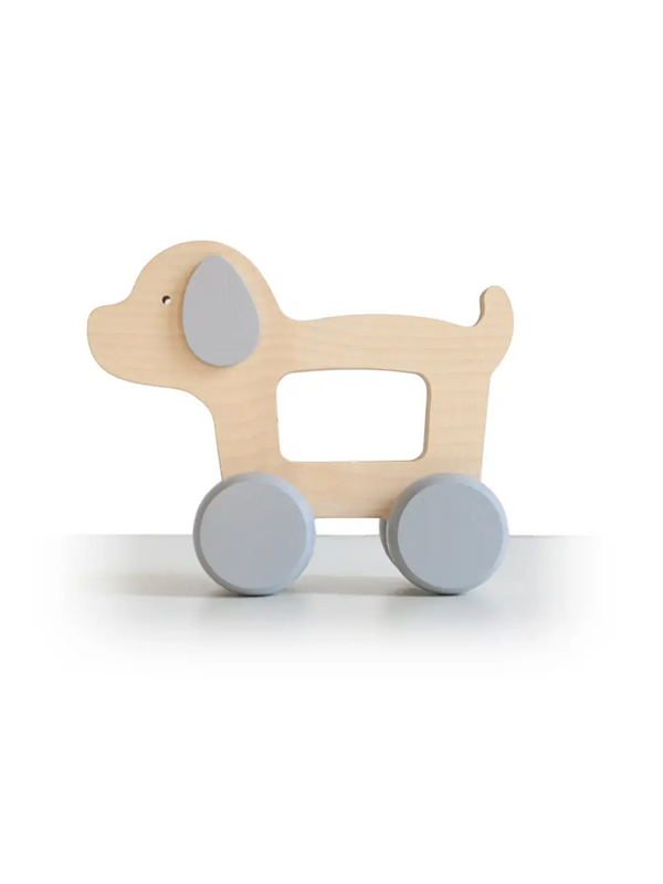 Puppy Wooden Push Toy