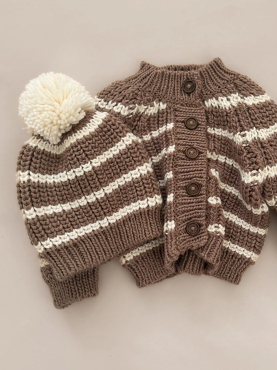 Rib Knit Stripe Hat Baby-Kids : Accessories : Hats The Blueberry Hill 
