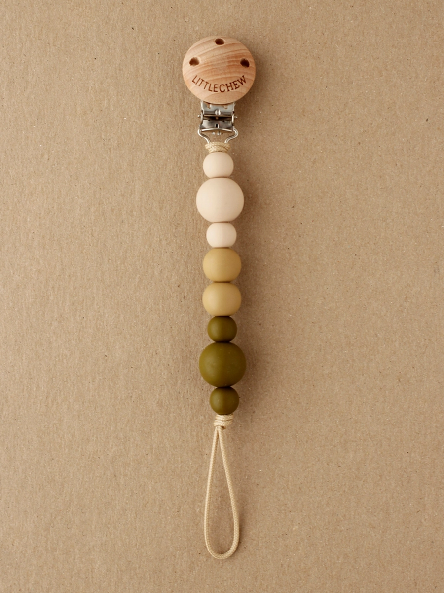 Kira Pacifier Clip Baby :Gear :Pacifiers + Clips Little Chew 