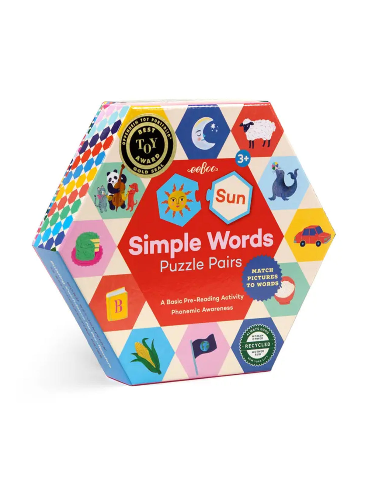 Simple Words Pairing Puzzle Kids : Toys : Puzzle Eeboo Simple Words Pairing Puzzle for Baby | Colored Organics®