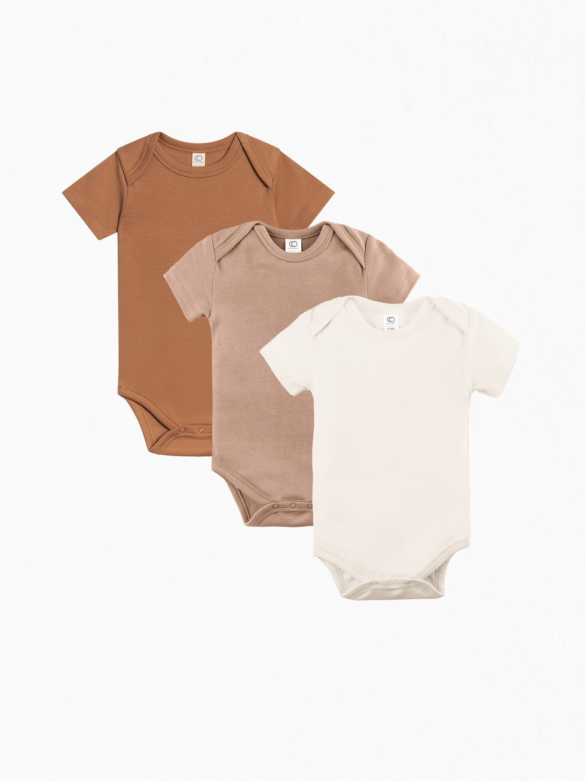 3-Pack Classic Short Sleeve Bodysuit Bundle Baby : Virtual Bundle Colored Organics 3-Pack Organic Short Sleeve Bodysuits | Colored Organics®