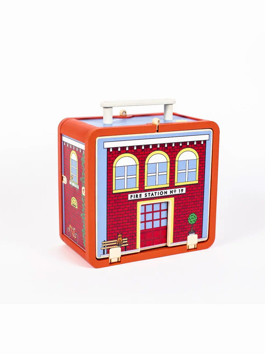 Suitcase Play House Kids : Toys : Wooden : Learning Jack Rabbit Creations Suitcase Play House