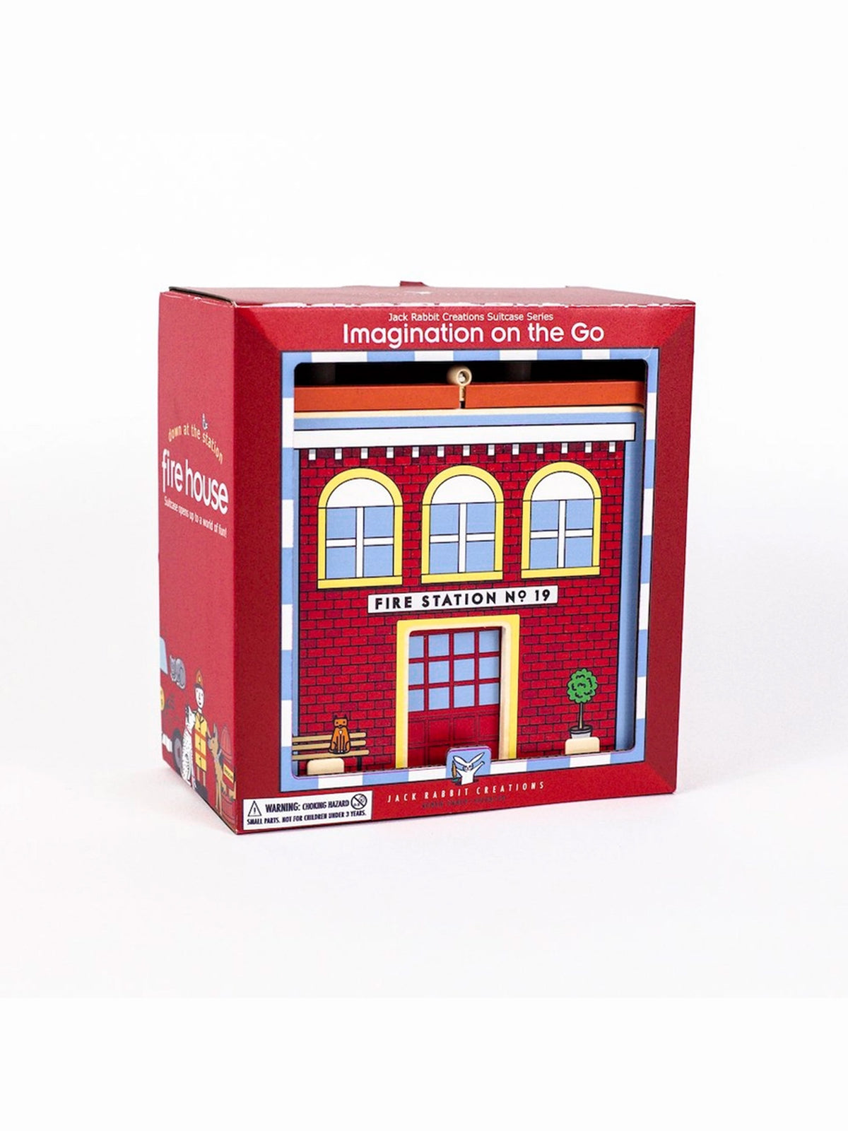 Suitcase Play House | Firehouse Baby-Kids : Toys : Pretend Play Jack Rabbit Creations Suitcase Play House | Firehouse for Baby | Colored Organics®