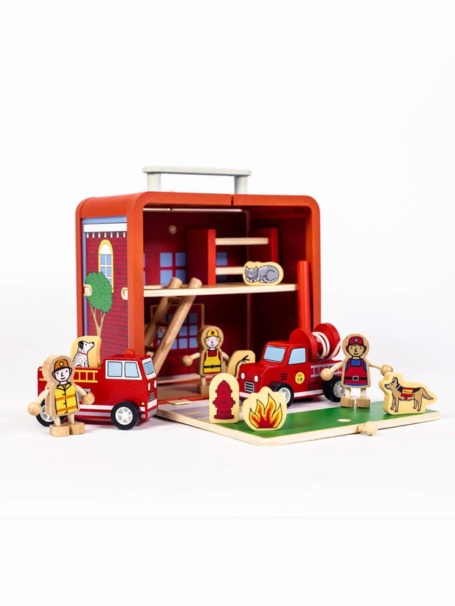 Suitcase Play House Kids : Toys : Wooden : Learning Jack Rabbit Creations Suitcase Play House