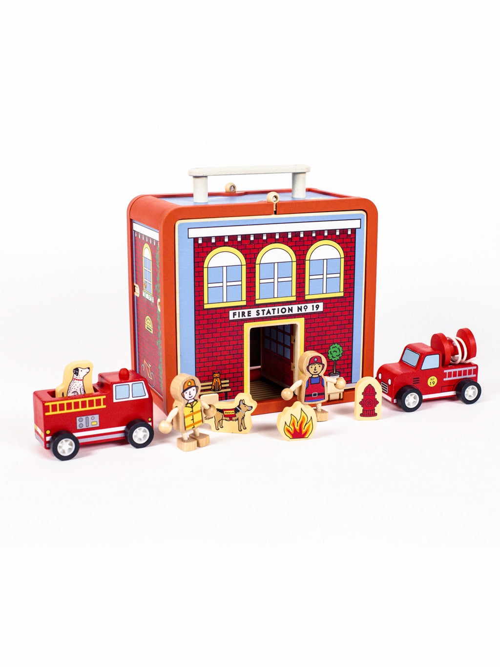 Suitcase Play House | Firehouse Baby-Kids : Toys : Pretend Play Jack Rabbit Creations Suitcase Play House | Firehouse for Baby | Colored Organics®