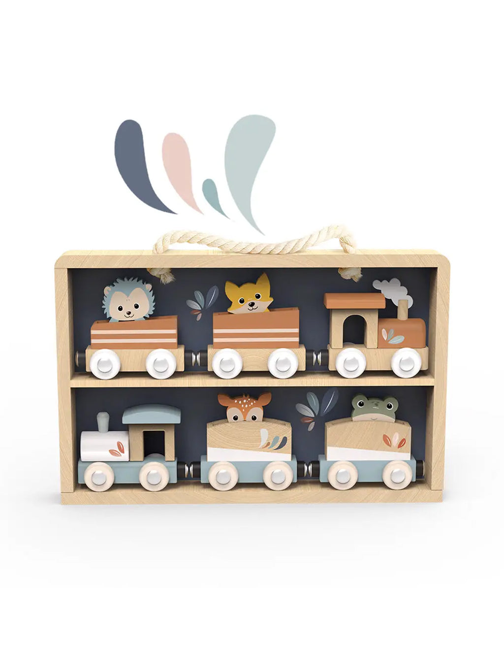 Train Set with Display Case Baby-Kids : Toys : Pretend Play Speedy Monkey Train Set with Display Case for Baby | Colored Organics®