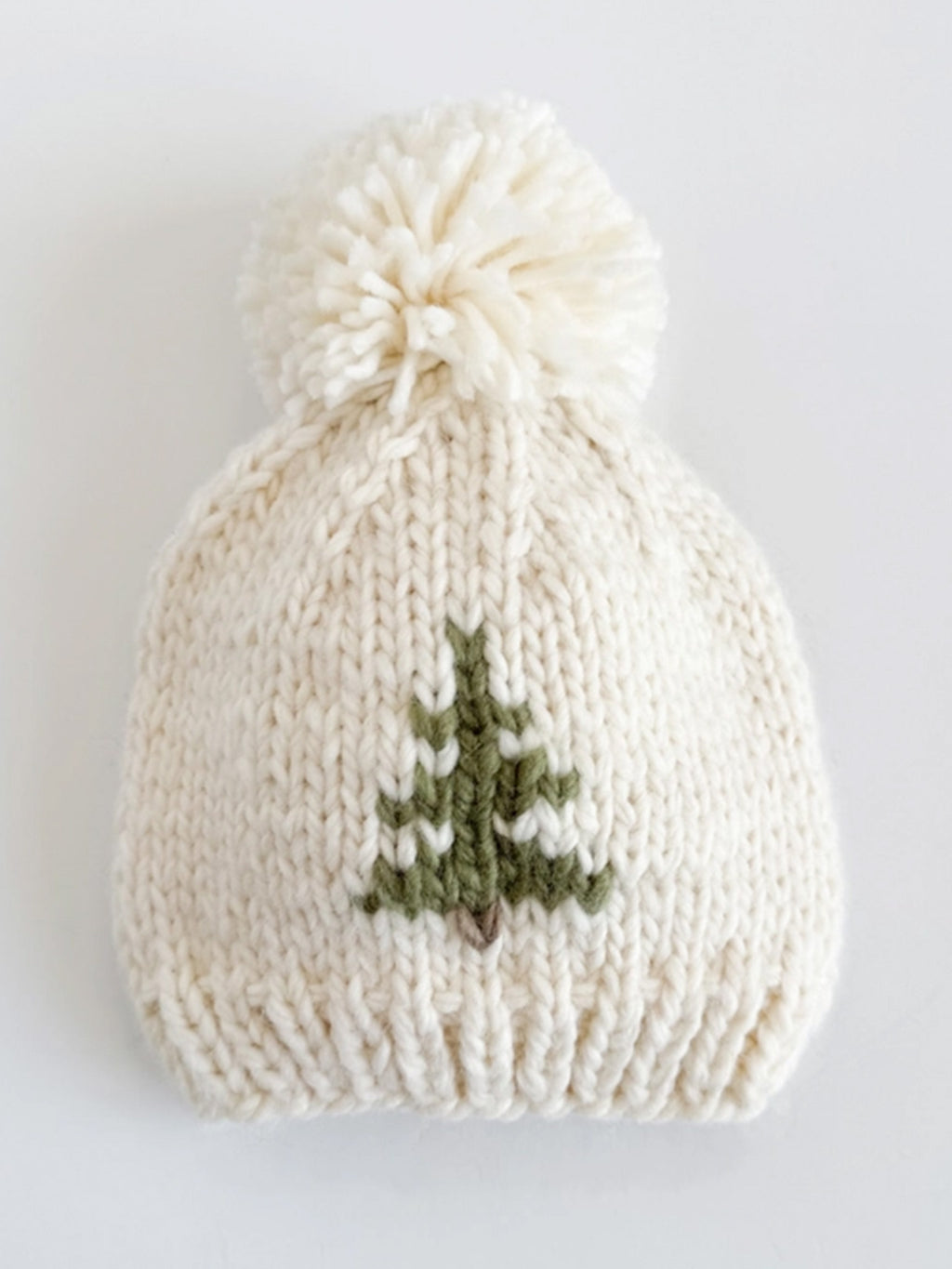 Tree Knit Beanie Hat - Cream / XS (3-6M) display picture 1