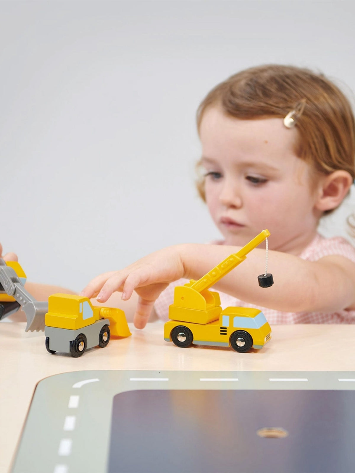 4-Piece Construction Vehicle Set Baby-Kids : Toys : Pretend Play Mentari Toys Baby 4-Piece Construction Vehicle Set | Colored Organics®