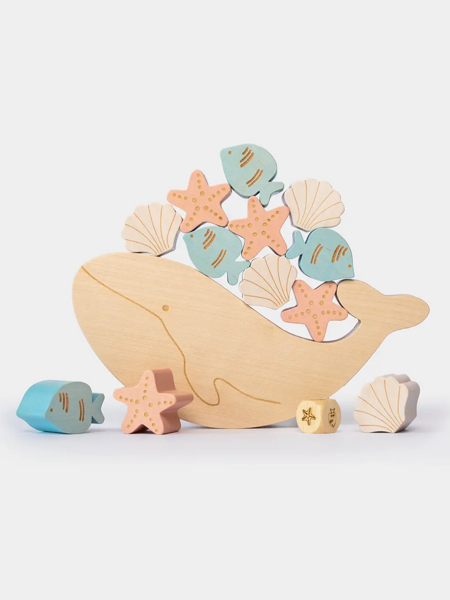 Whale Balance Game Kids : Toys : Wooden tarnawa toys Whale Balance Game