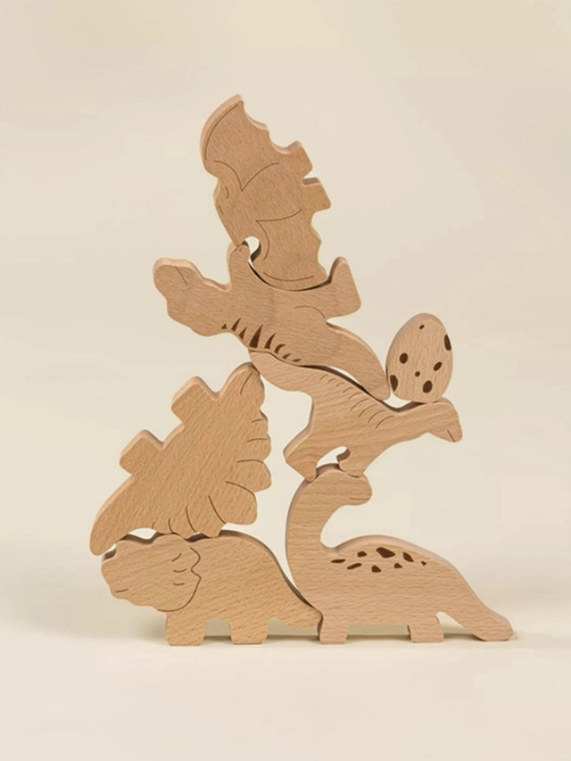 Wooden Dino Balance Puzzle Baby-Kids : Toys : Wooden Coco Village 