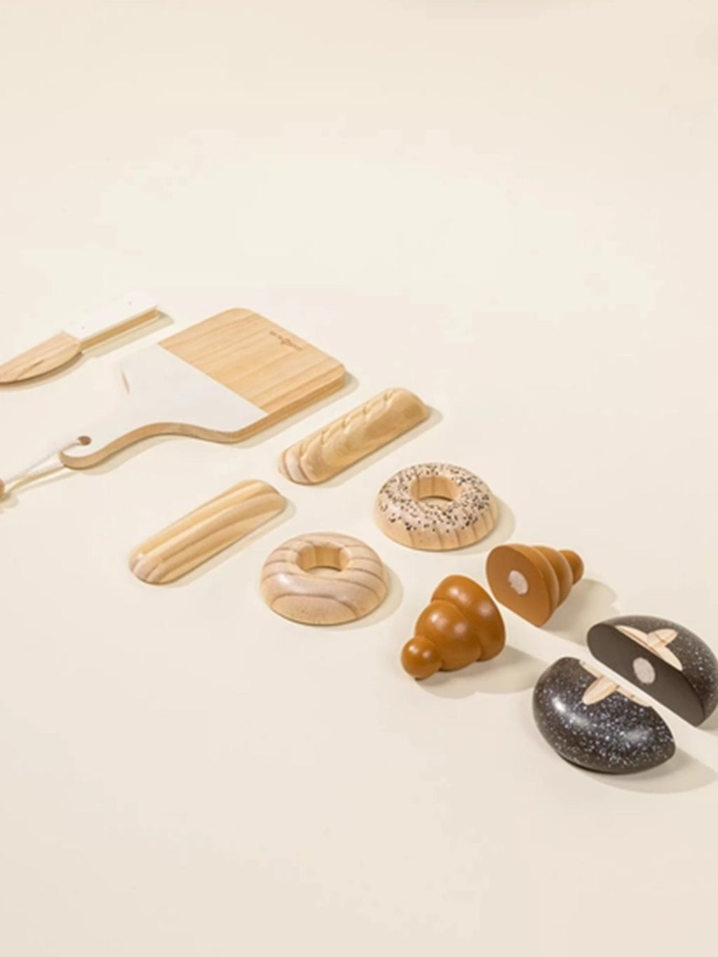 Wooden Bakery Play Set Baby-Kids : Toys : Pretend Play Coco Village Wooden Play Bakery Set for Toddlers | Colored Organics®