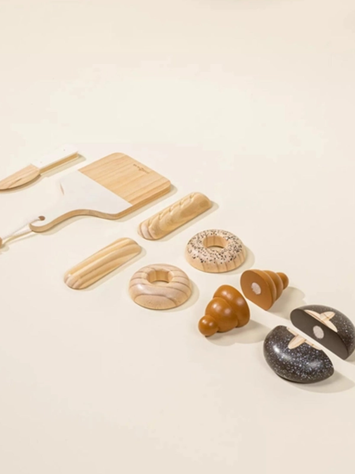 Wooden Bakery Play Set Baby-Kids : Toys : Pretend Play Coco Village Wooden Play Bakery Set for Toddlers | Colored Organics®