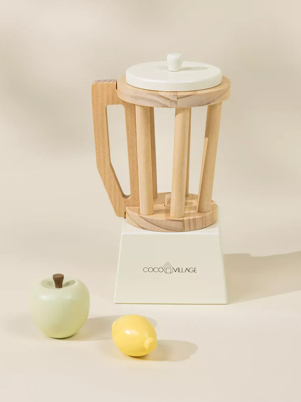 Wooden Blender Play Set Baby-Kids : Toys : Pretend Play Coco Village Wooden Blender Play Set for Toddlers | Colored Organics®