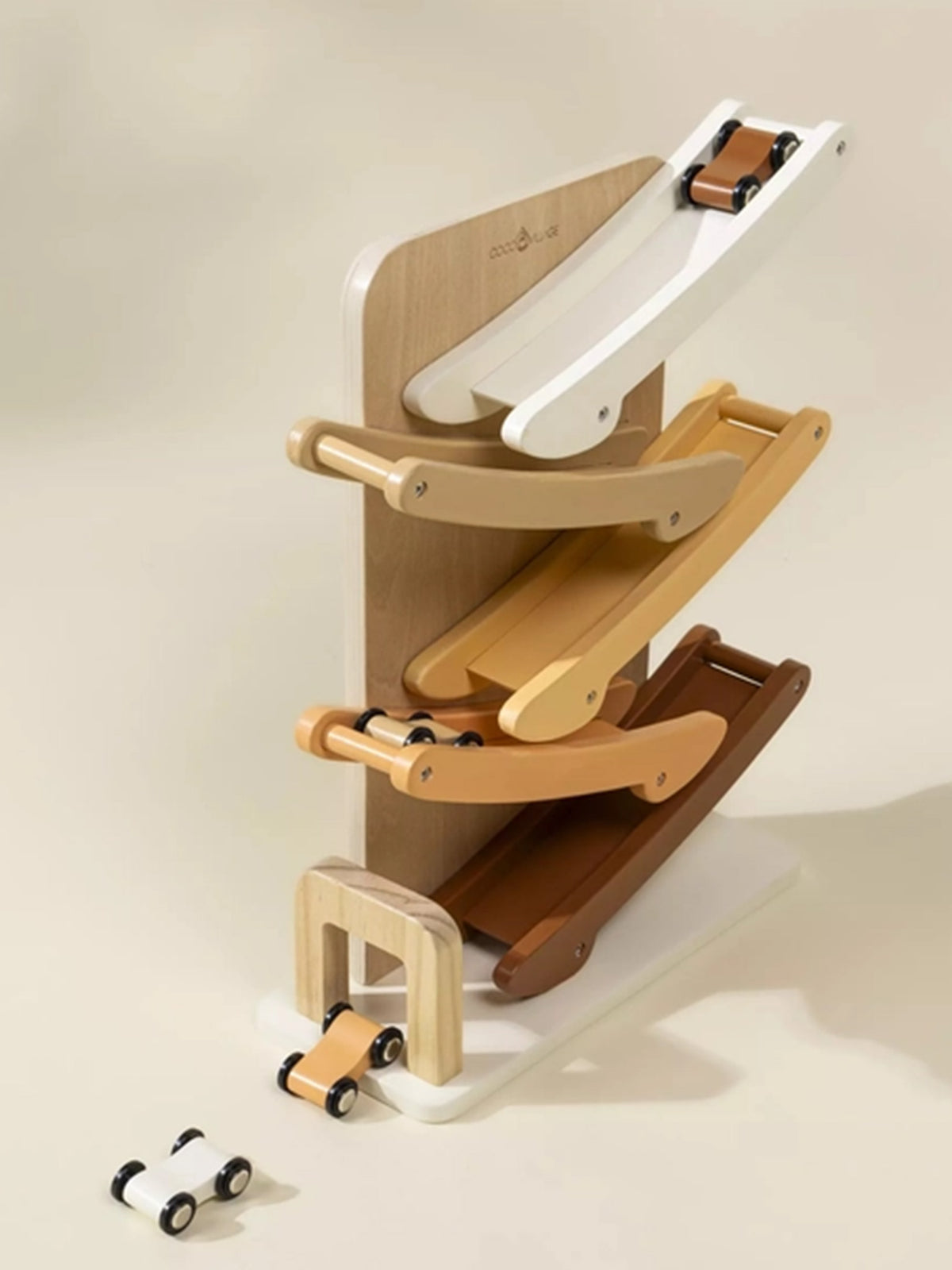 Wooden Car Glider Track Baby-Kids : Toys : Push + Pull Coco Village Wooden Car Glider Track for Baby | Colored Organics®
