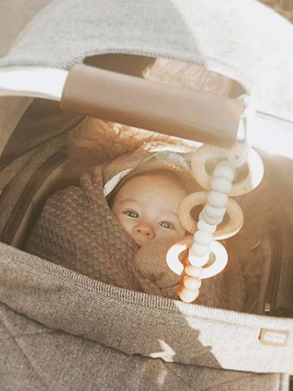 Car Seat Toy Baby : Toys : Rattles : Teethers Little Chew Crinkle Pages Stroller Toy for Baby | Colored Organics®
