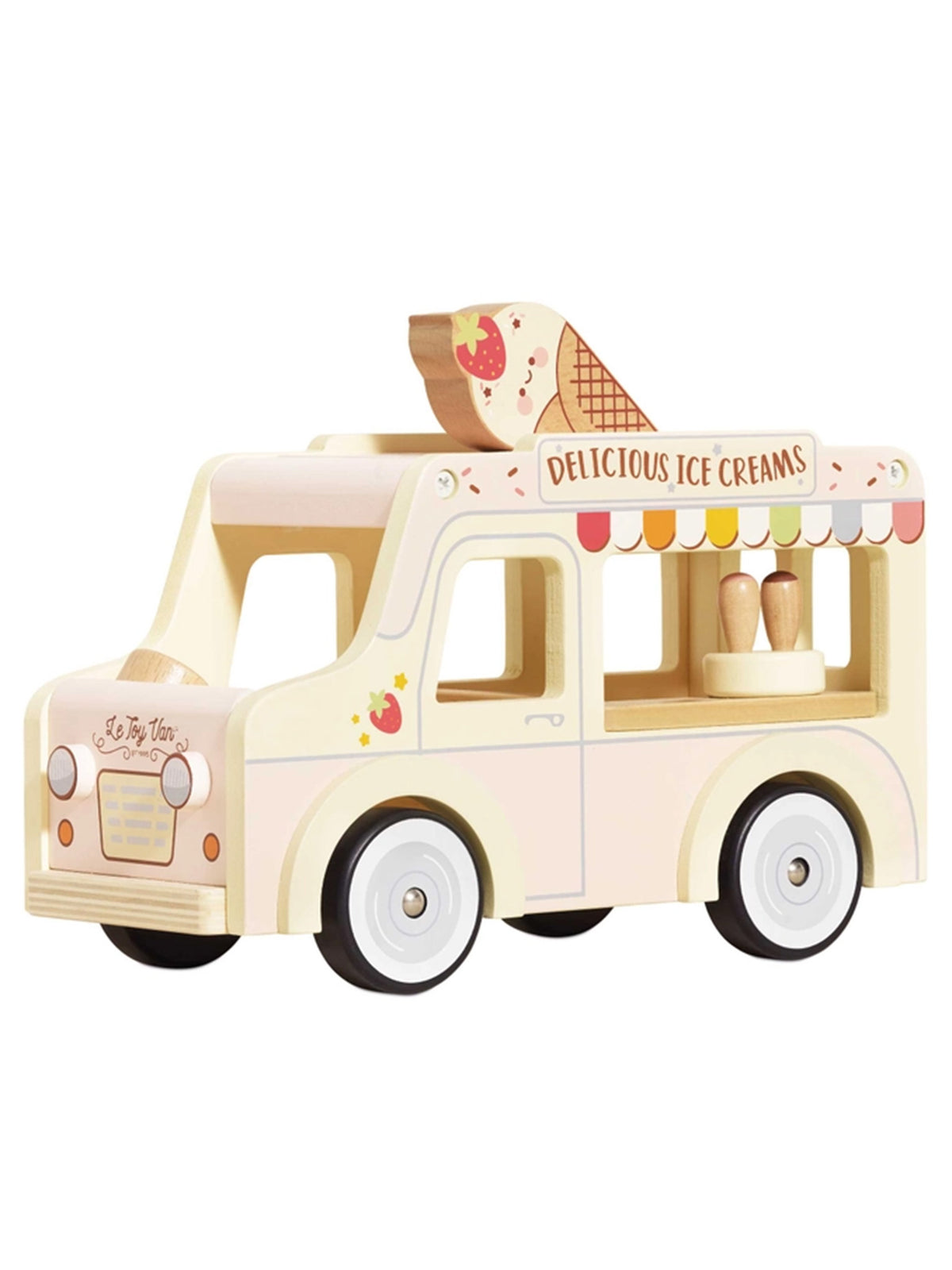 Wooden Ice Cream Van Baby-Kids : Toys : Pretend Play Le Toy Van, Inc. Wooden Toy Ice Cream Van for Kids | Colored Organics®