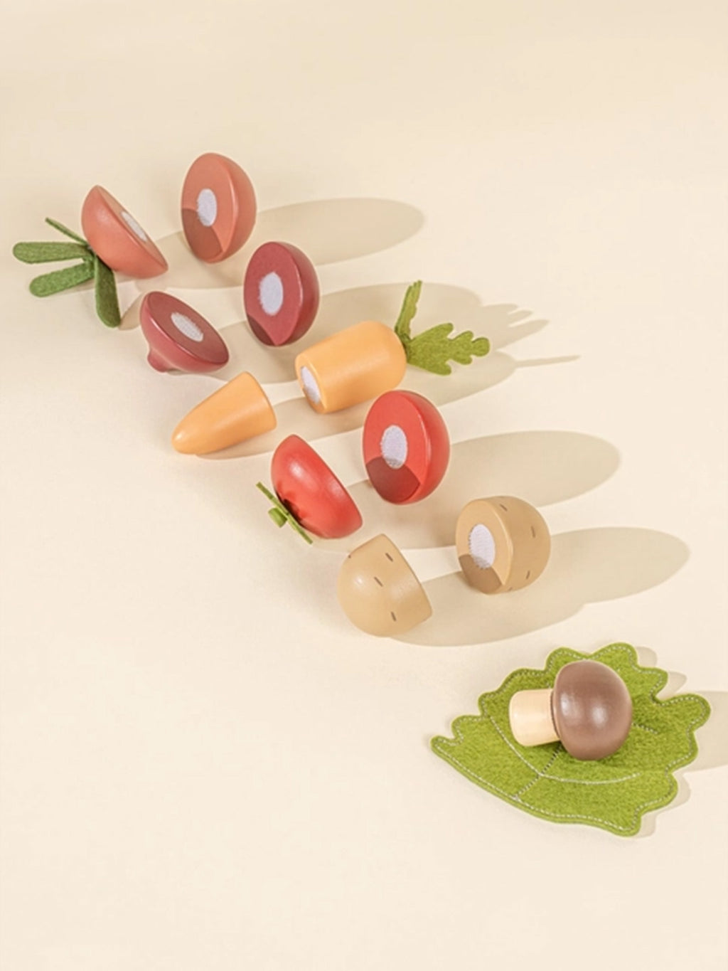 Wooden Vegetables Play Set Baby-Kids : Toys : Pretend Play Coco Village Wooden Vegetables Play Set for Baby | Colored Organics®