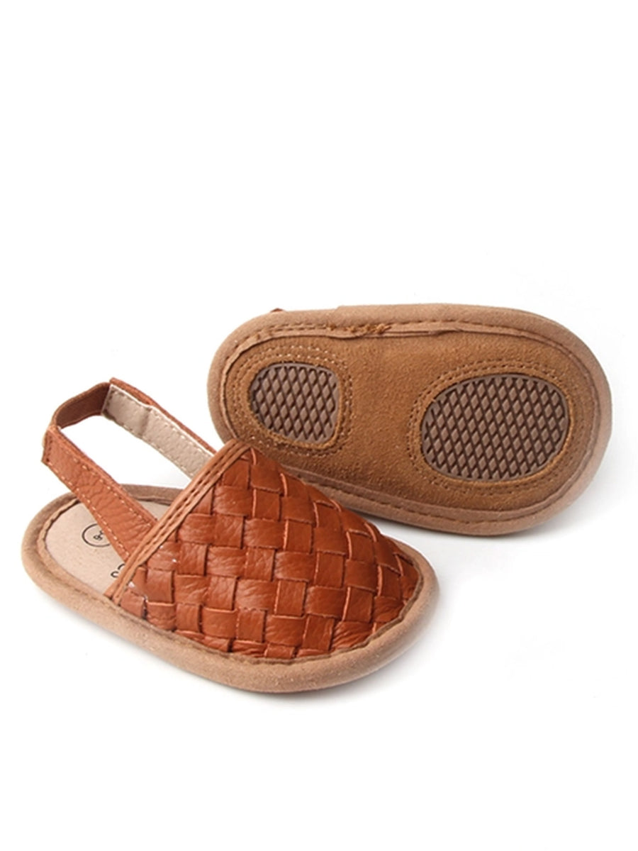 Woven Leather Baby Sandals Baby :Accessories :Shoes Babe Basics 