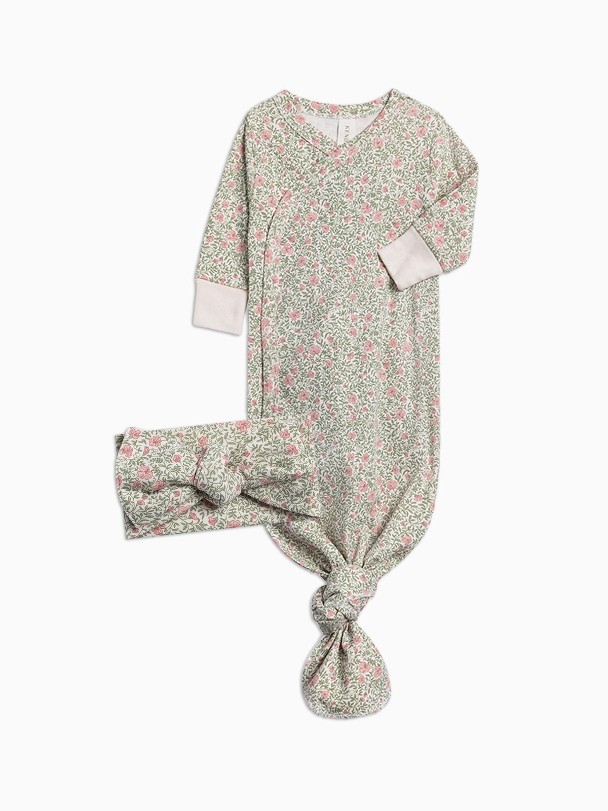 Organic Infant Winter Gown Set Baby : Virtual Bundle KENDI by Colored Organics Organic Girls Muslin Bundle for Baby | Colored Organics®