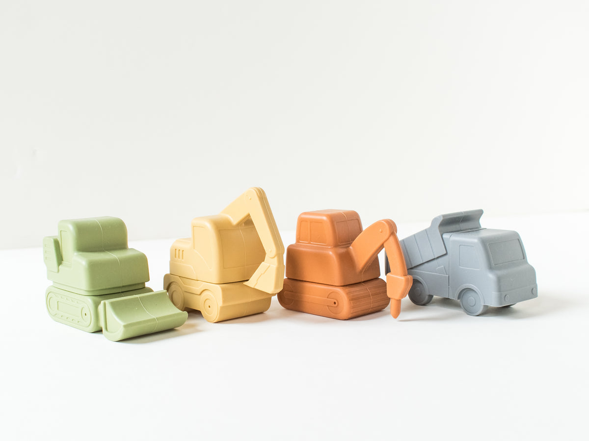 Truck Bath Toys Baby : Nursery : Bath : Toys : Learning Kendi Non-Toxic Silicone Truck Baby Bath Toys | Colored Organics®