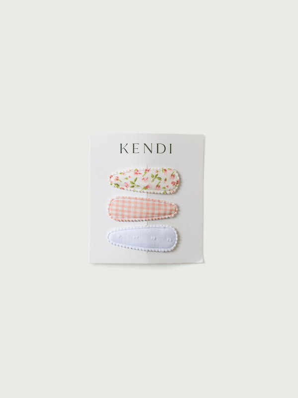 3-Pack Hair Clip Set Baby-Kids : Accessories : Clips Kendi 3-Pack Hair Clip Set for Babies and Kids | Colored Organics®