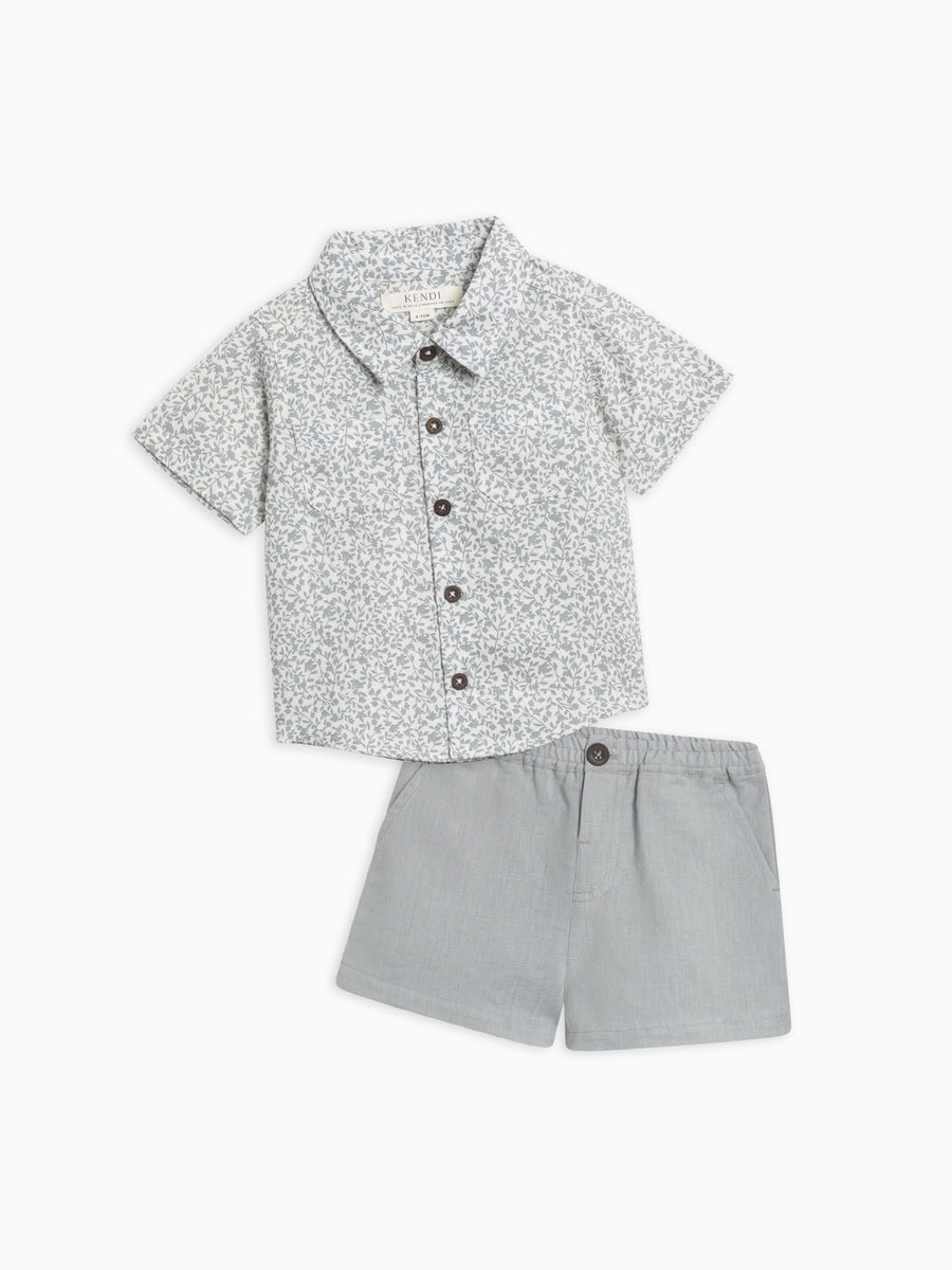 Organic Boys Linen Summer Set