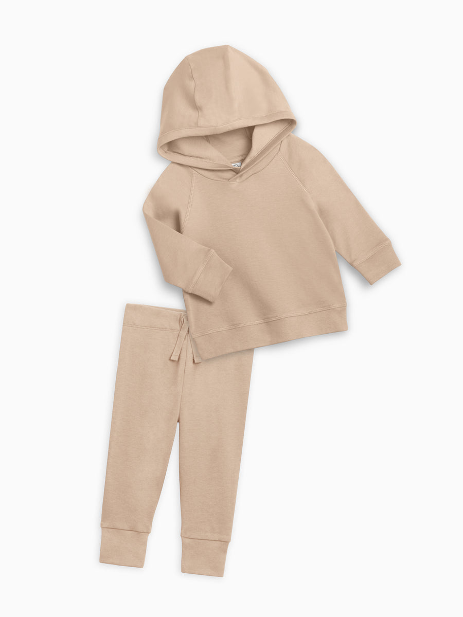 Organic Hoodie and Pant Set Baby-Kids :Virtual Set Colored Organics 