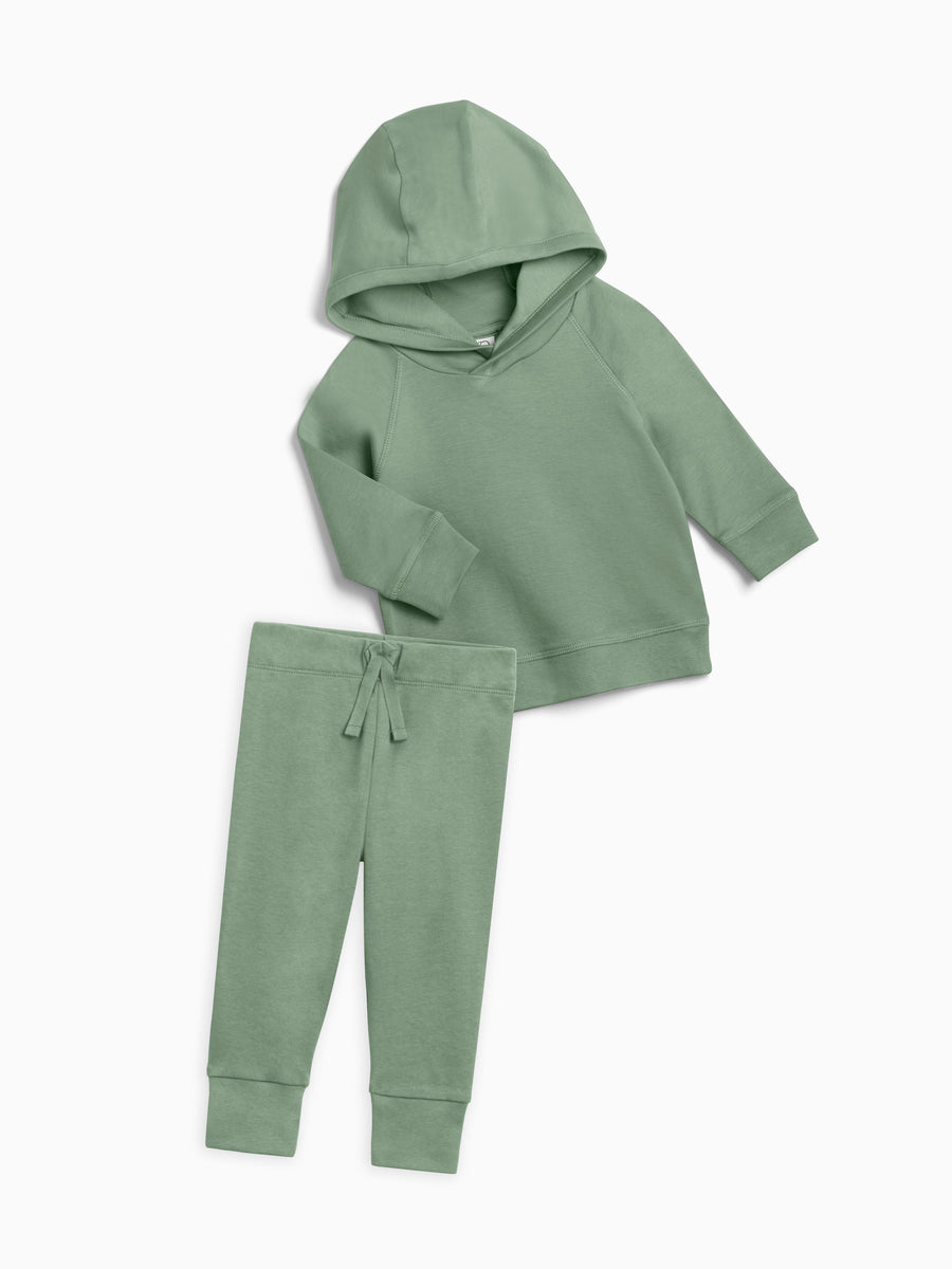 Organic Hoodie and Pant Set Baby-Kids : Virtual Set : Outfit : Long Sleeve : Pants Colored Organics Organic Hoodie and Pant Set