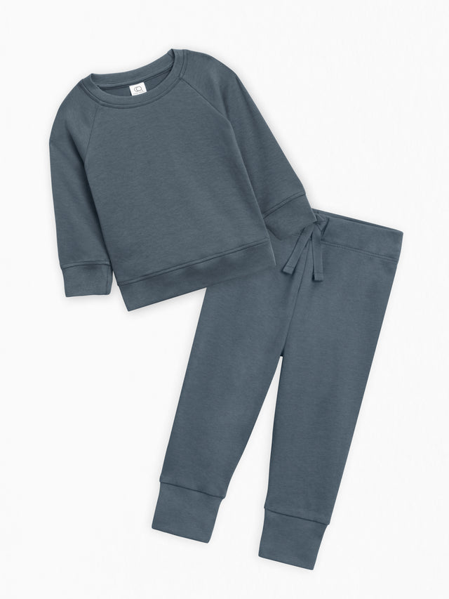 2-Piece Organic Pullover and Pants Set Baby-Kids :Virtual Set Colored Organics 
