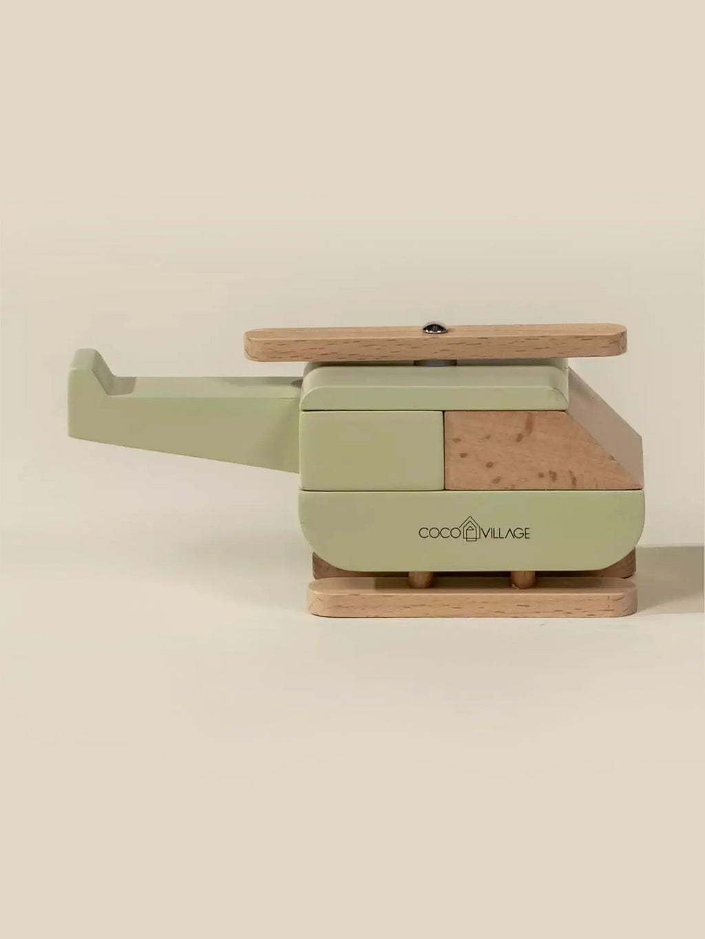 Wooden Helicopter Baby-Kids : Toys : Push + Pull Coco Village Wooden Helicopter for Babies and Kids | Colored Organics®
