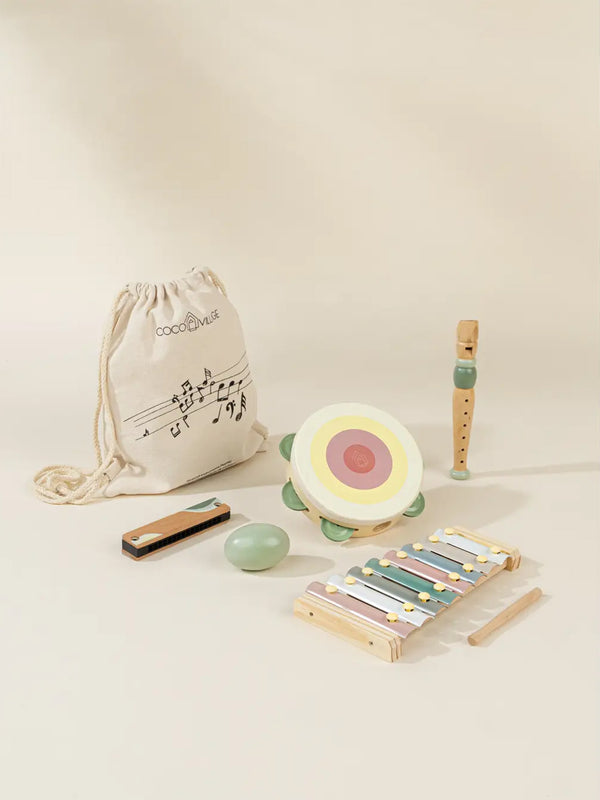 Wooden Musical Instruments Playset Baby-Kids : Toys : Learning : Wooden Coco Village 