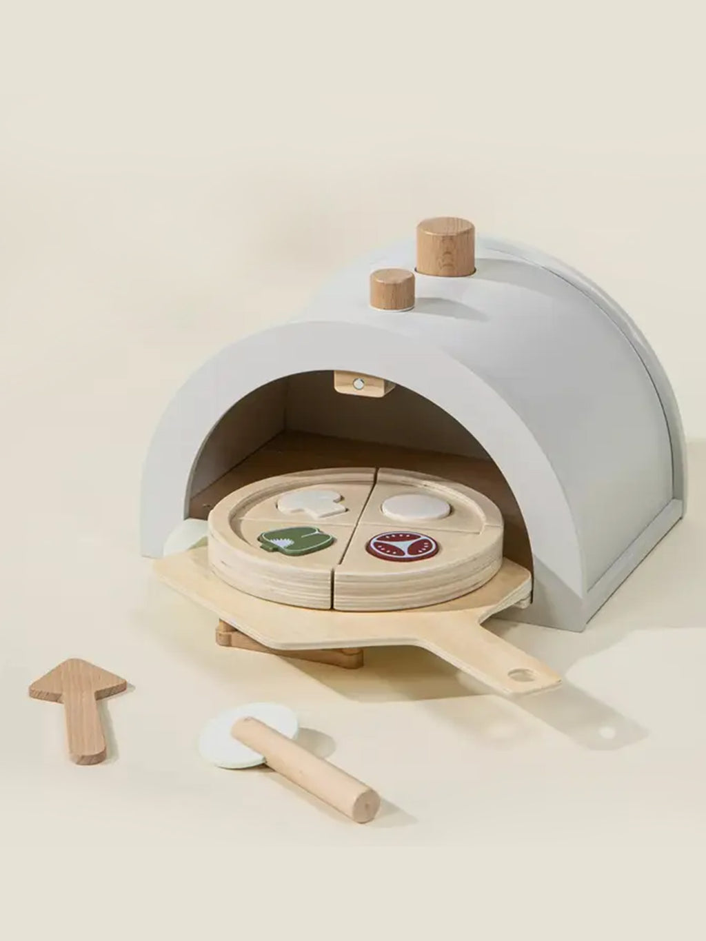 Wooden Pizza Oven Playset Baby-Kids : Toys : Pretend Play Coco Village Wooden Pizza Oven Playset Baby | Colored Organics®