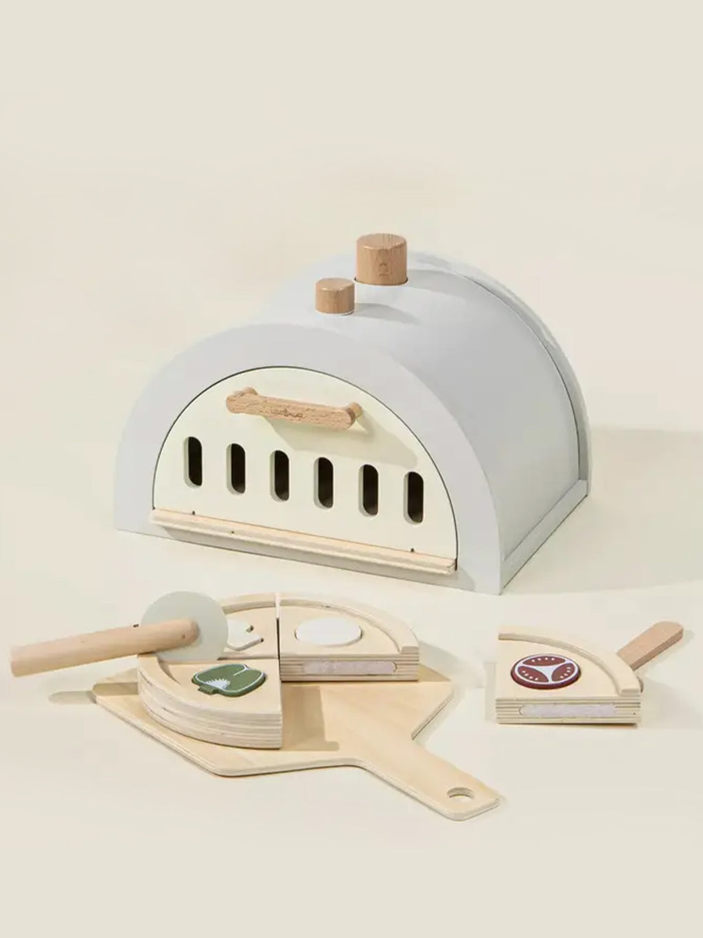 Wooden Pizza Oven Playset Baby-Kids : Toys : Pretend Play Coco Village Wooden Pizza Oven Playset Baby | Colored Organics®